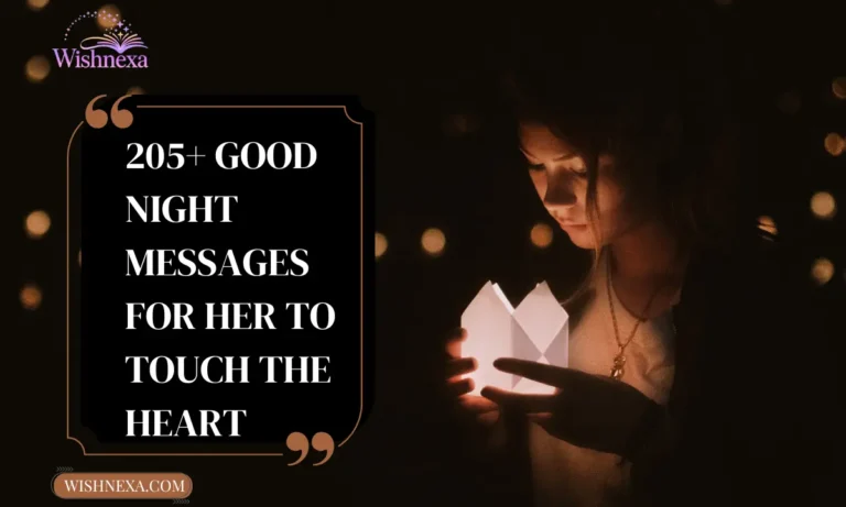 205+ Good Night Messages for Her to Touch the Heart