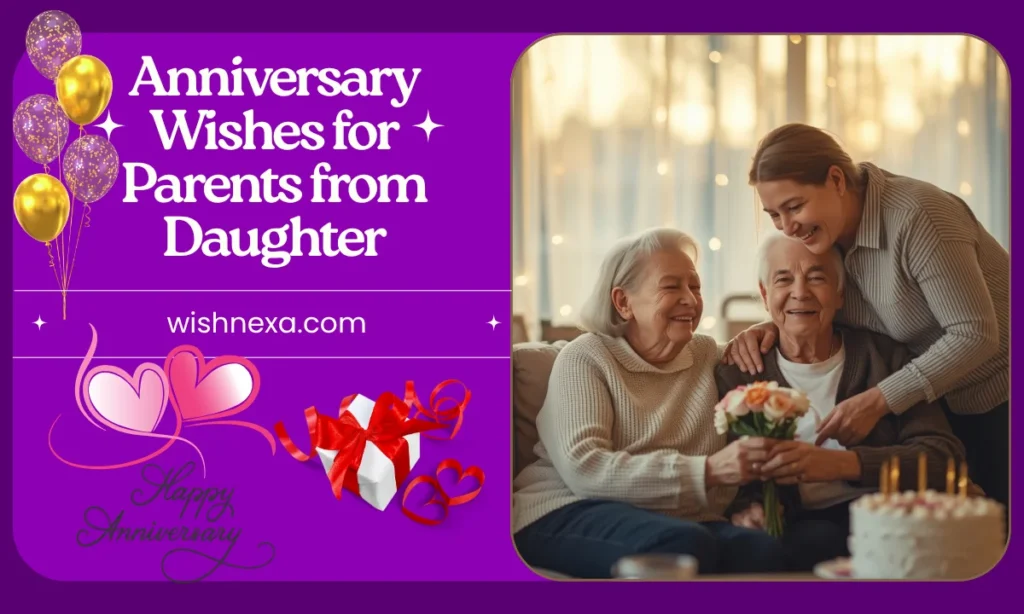 Anniversary Wishes for Parents from Daughter
