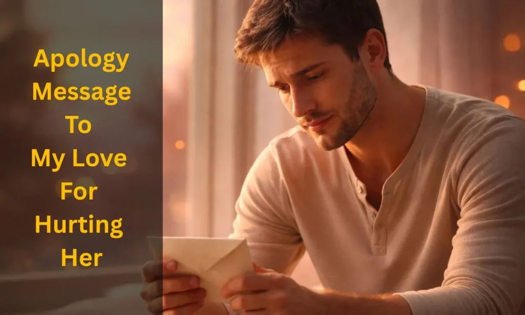 Apology Message To My Love For Hurting Her