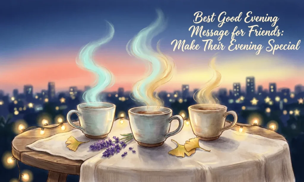 Best Good Evening Message for Friends Make Their Evening Special