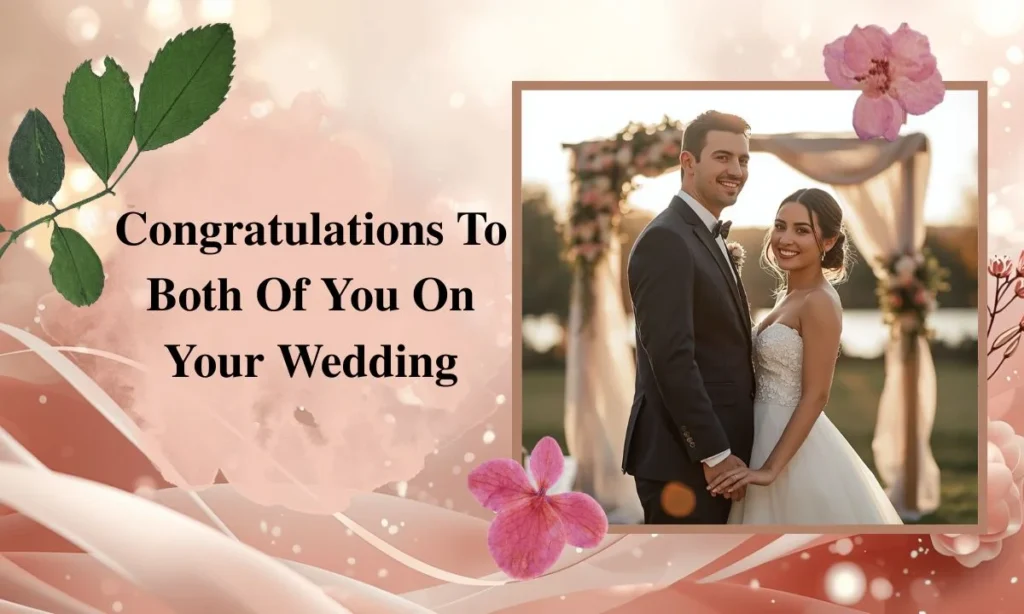 Congratulations To Both Of You On Your Wedding