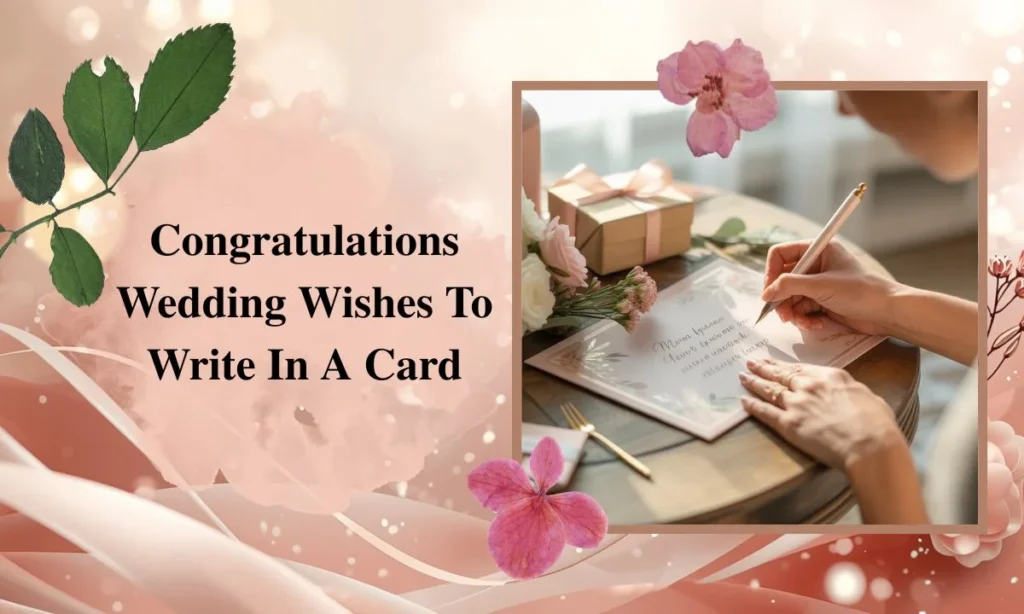 Congratulations Wedding Wishes To Write In A Card