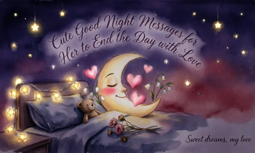 Cute Good Night Messages for Her to End the Day with Love
