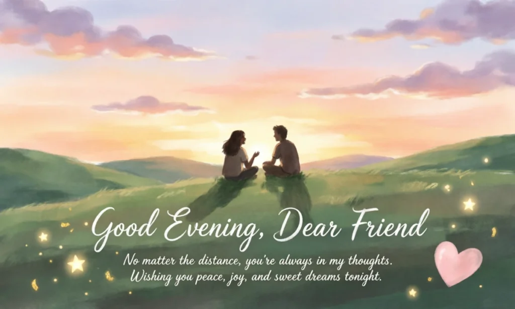 Emotional Good Evening Message for Friend
