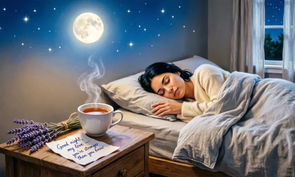 Emotional Good Night Messages for Her During Tough Times