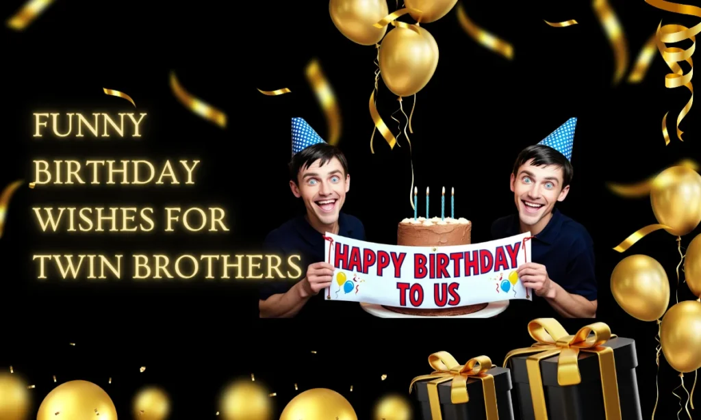 Funny Birthday Wishes for Twin Brothers