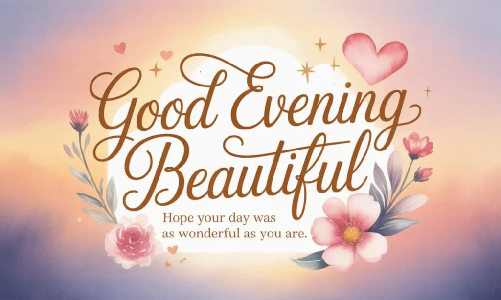 Good Evening Message for Her to Make Her Smile