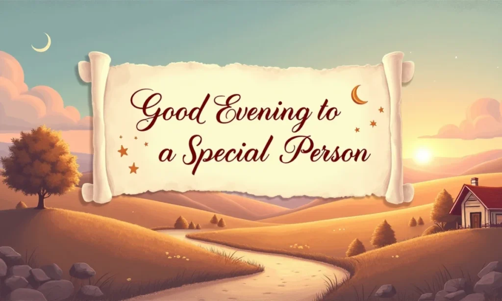 Good Evening Message for a Special Person