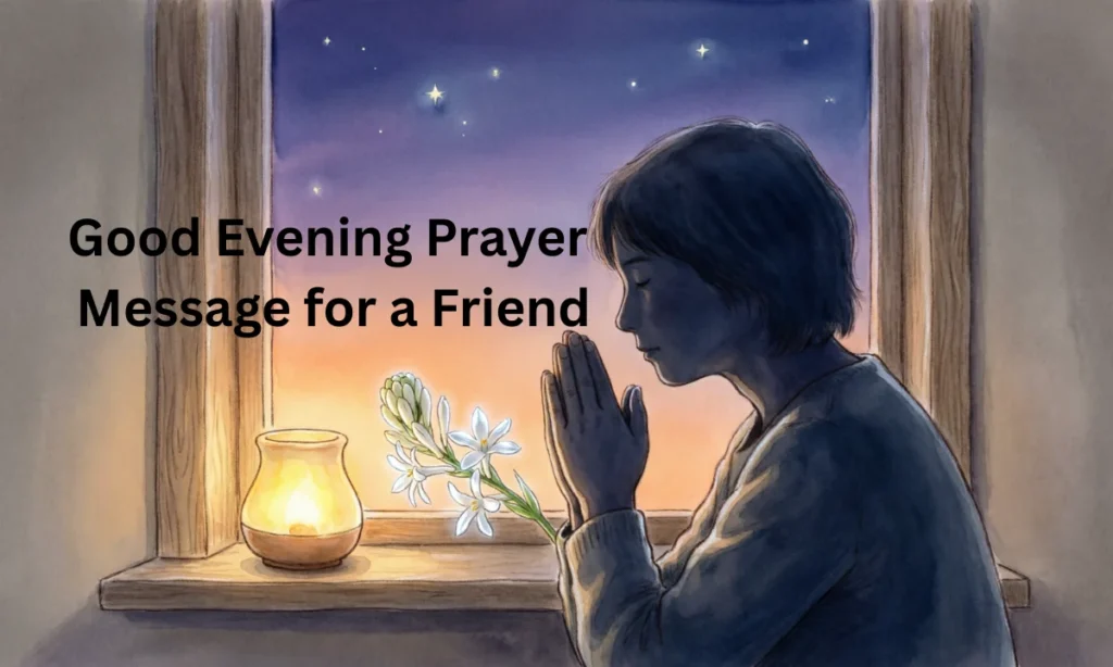 Good Evening Prayer Message for a Friend