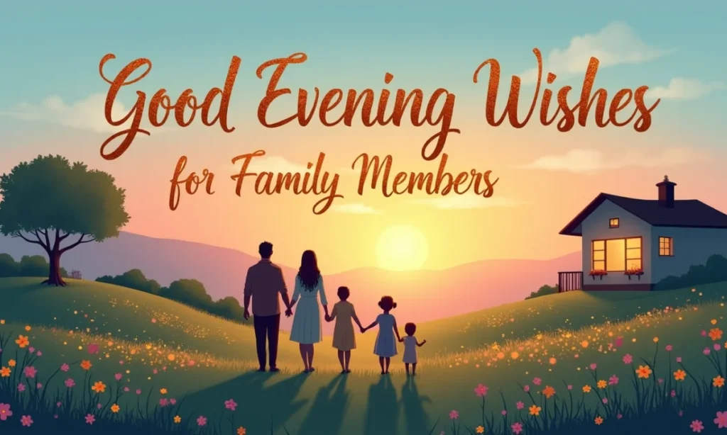 Good Evening Wishes for Family Members