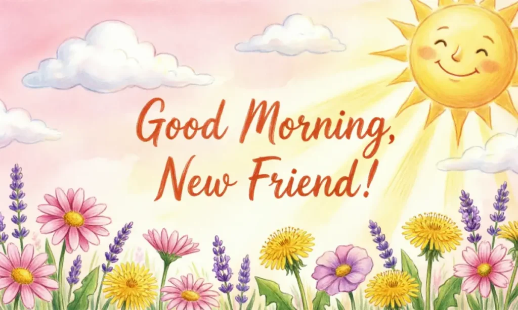 Good Morning Message for a New Friend