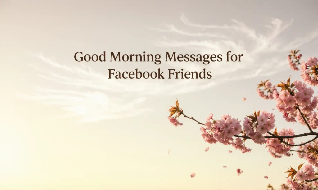 Good Morning Messages for Facebook Friends