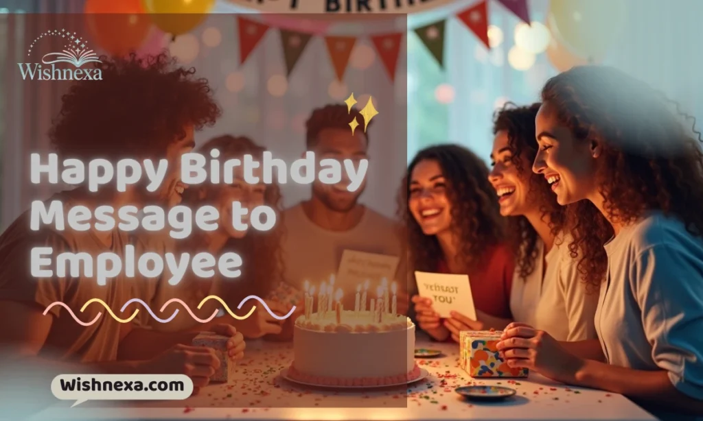Happy Birthday Message to Employee