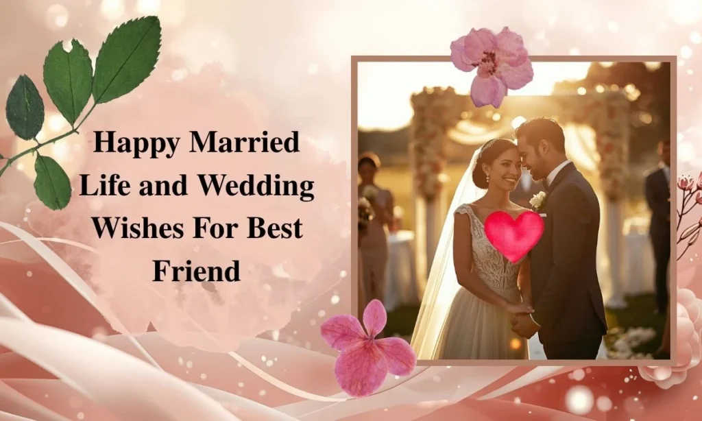 Happy Married Life and Wedding Wishes For Best Friend