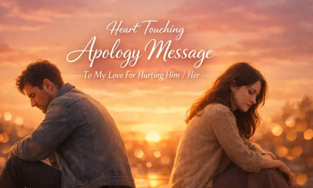 Heart Touching Apology Message To My Love For Hurting Him Her