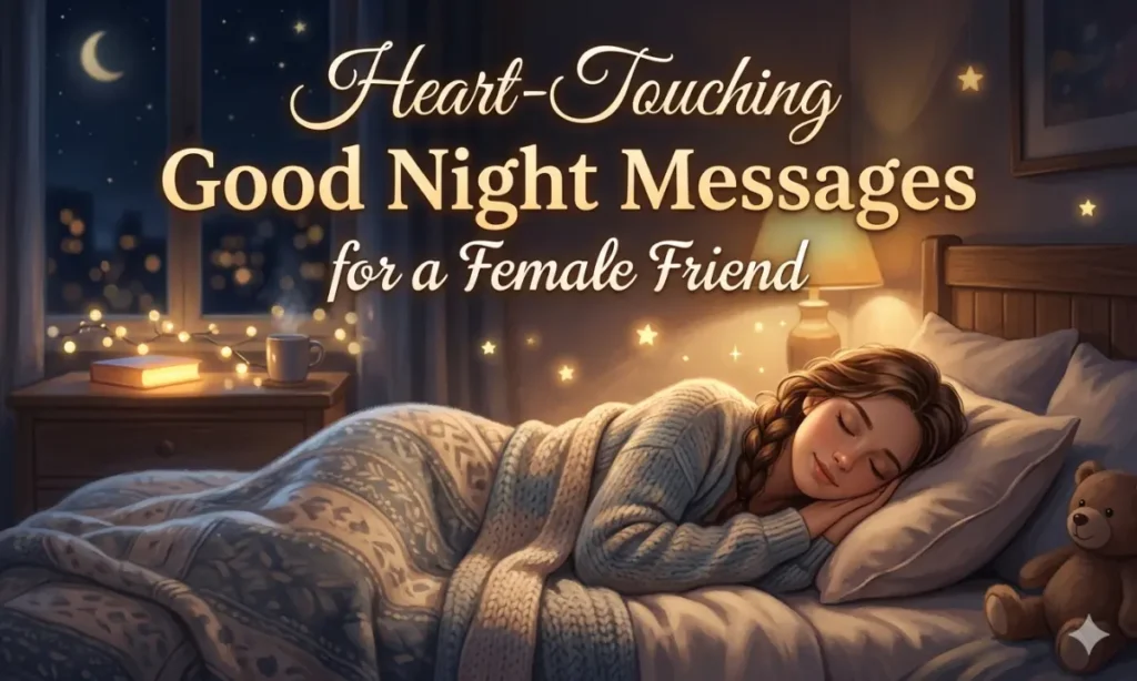 Heart-Touching Good Night Messages for a Female Friend