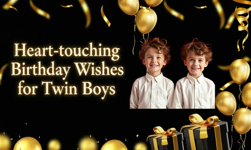 Heart-touching Birthday Wishes for Twin Boys