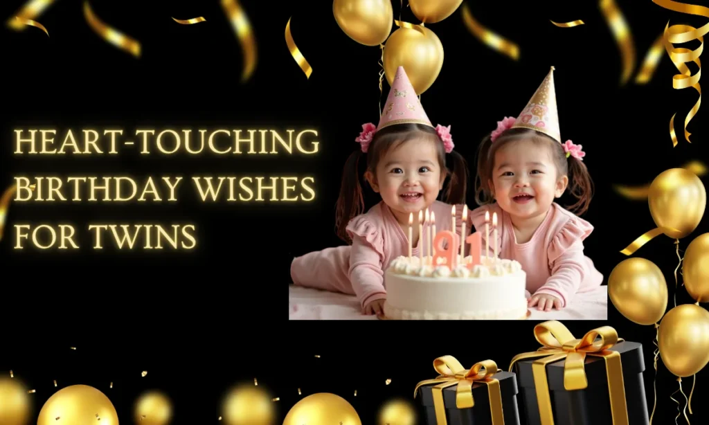 Heart-touching Birthday Wishes for Twins