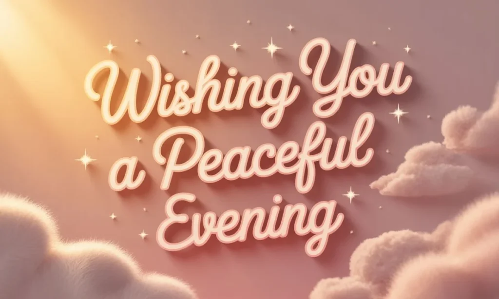 Heart-touching Good Evening Messages for Her