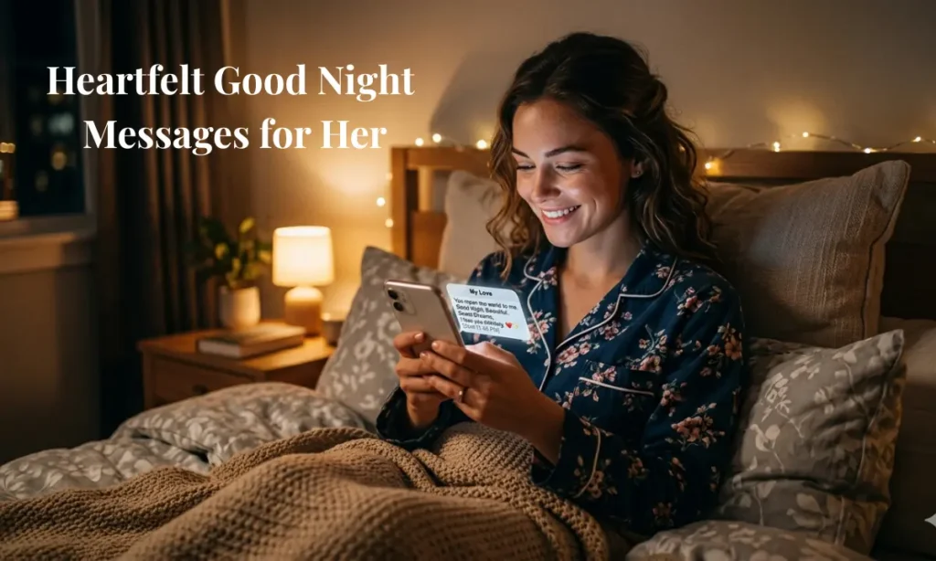 Heartfelt Good Night Messages for Her