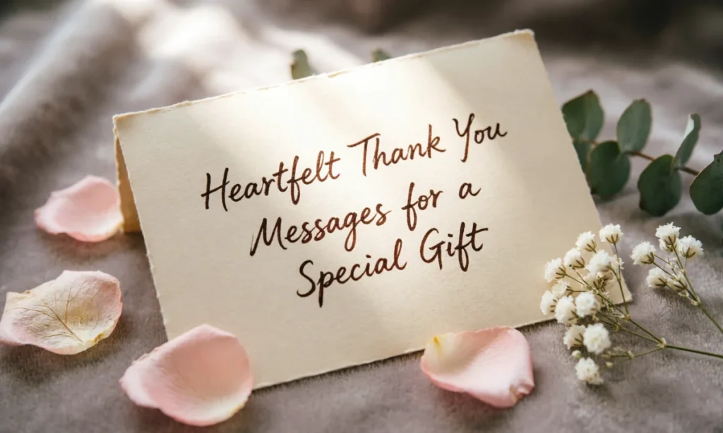 Heartfelt Thank You Messages for a Special Gift