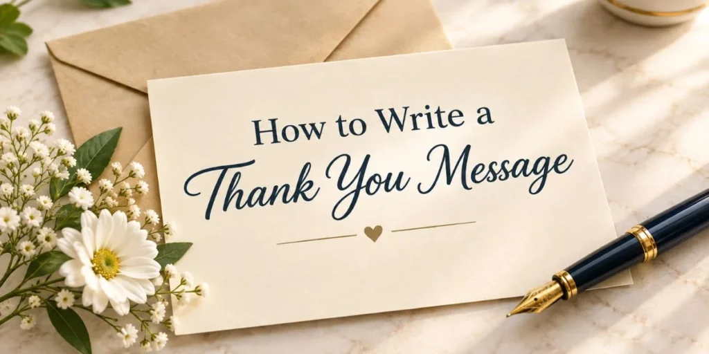 How to Write a Thank You Message