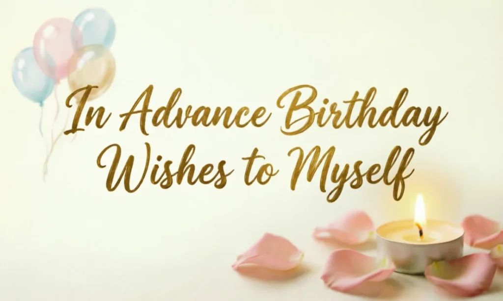 In Advance Birthday Wishes to Myself