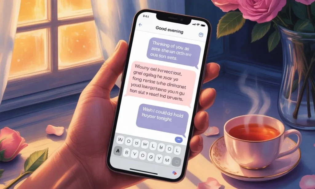 Long-Distance Good Evening Messages for Her