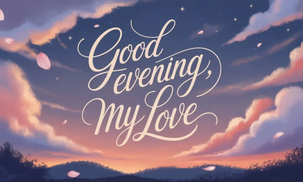 Long Romantic Good Evening Messages for Her