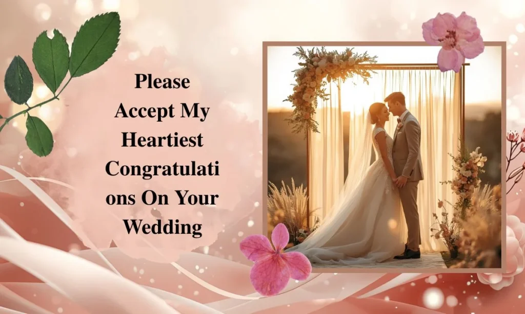 Please Accept My Heartiest Congratulations On Your Wedding