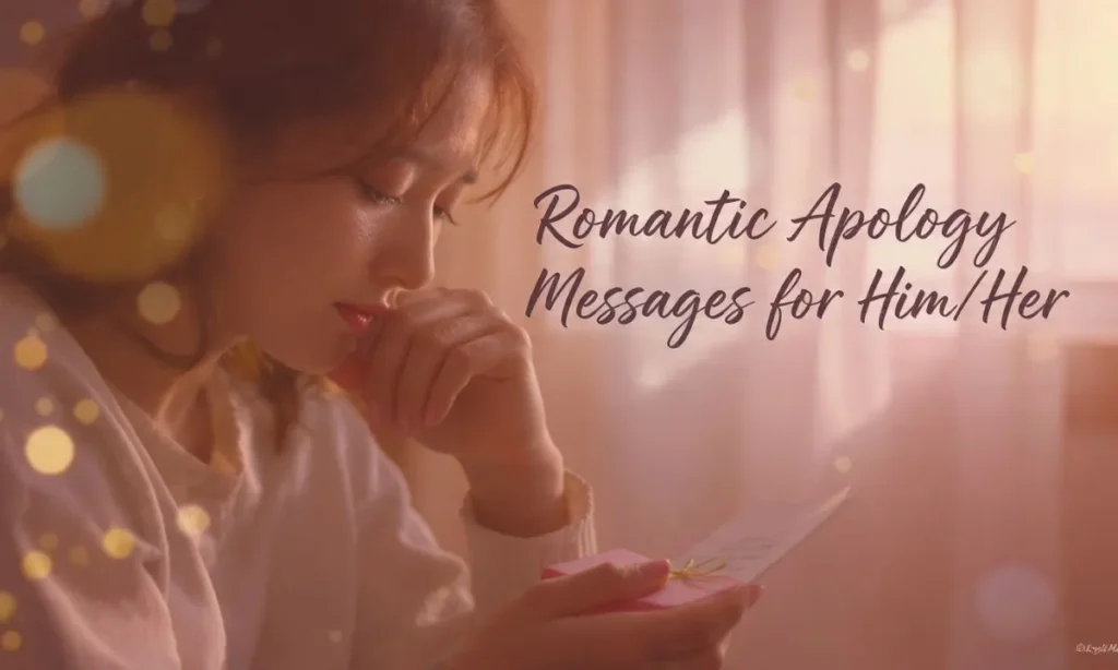 Romantic Apology Messages for HimHer