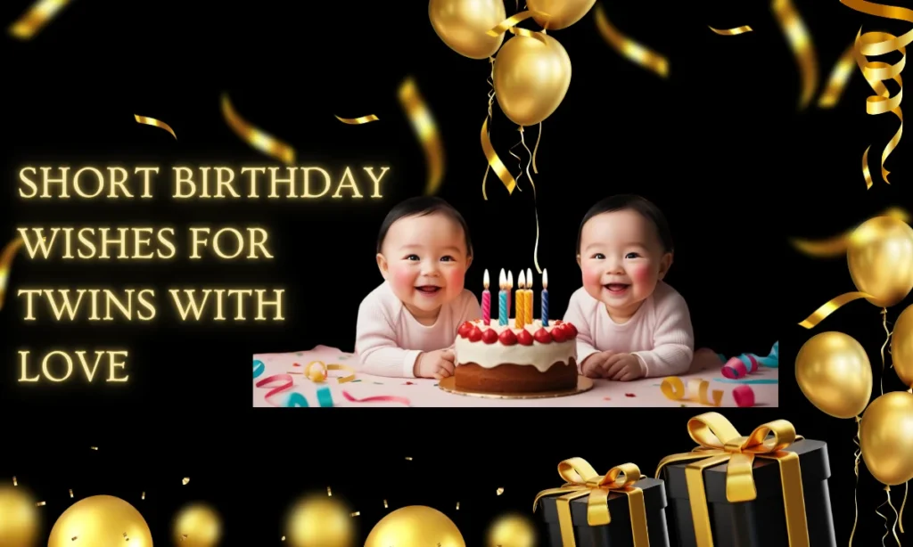 Short Birthday Wishes for Twins with Love