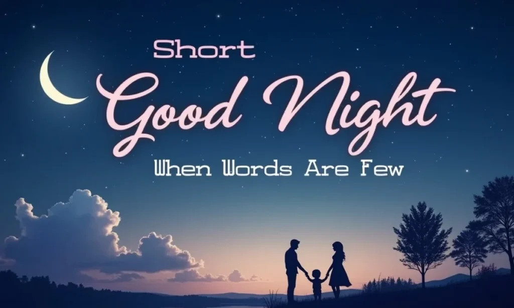 Short Good Night Messages for Her When Words Are Few