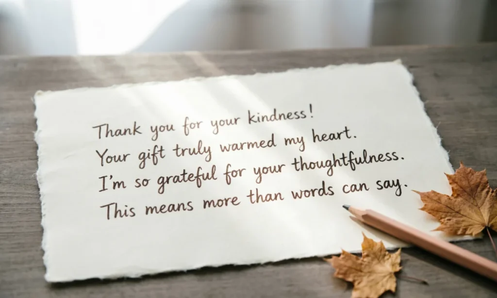 Short Thank You Messages for a Thoughtful Gift