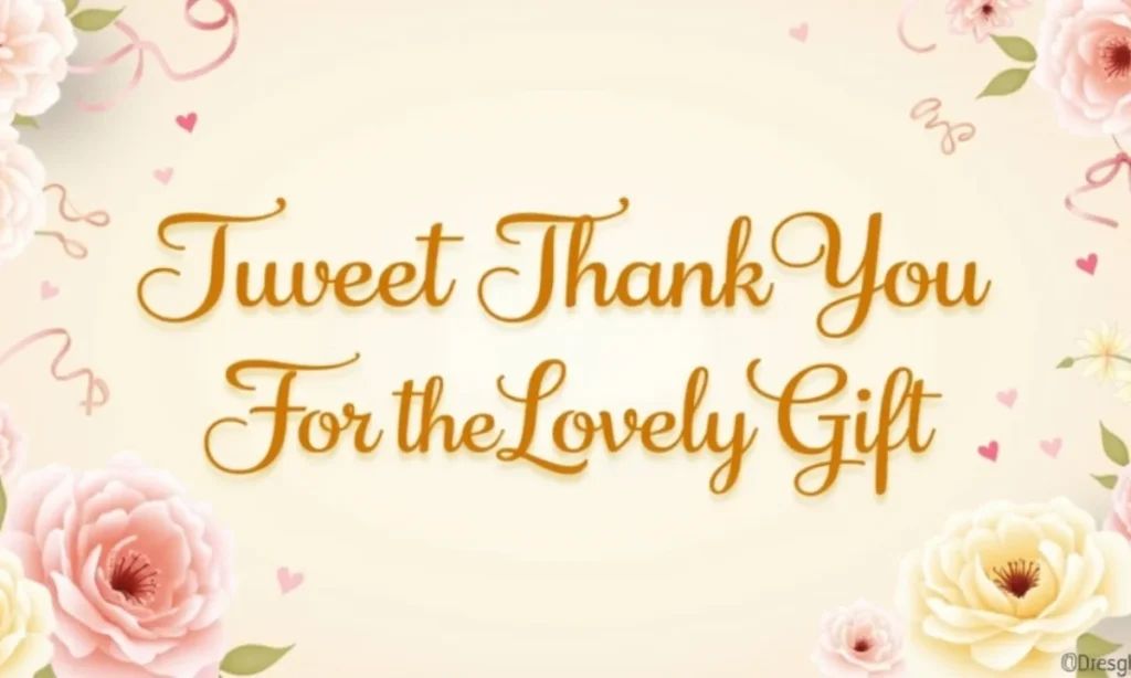 Sweet Thank You For The Lovely Gift Messages