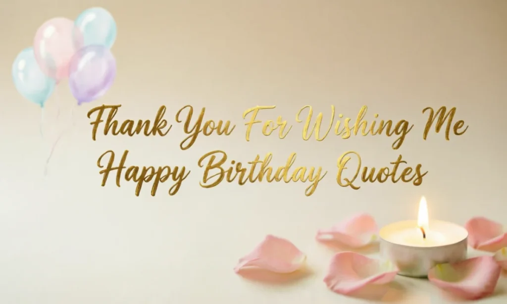 Thank You For Wishing Me Happy Birthday Quotes