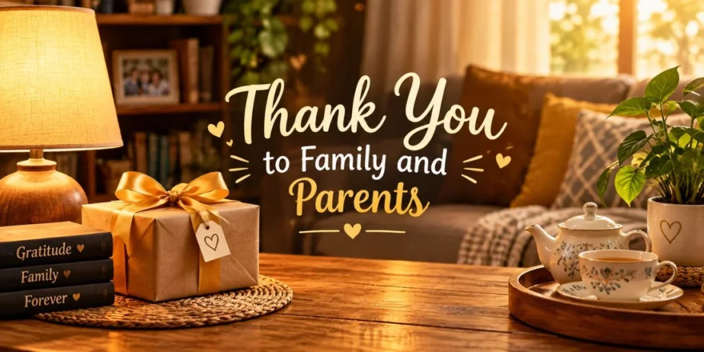 Thank You Messages for a Gift from Family and Parents