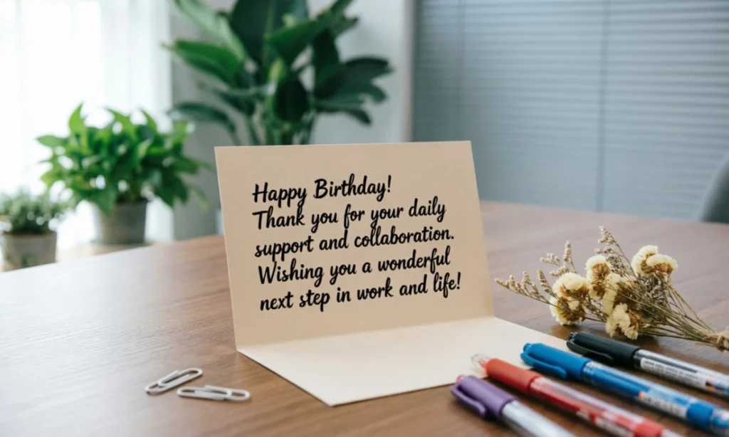 What to Say in a Birthday Card to a Coworker