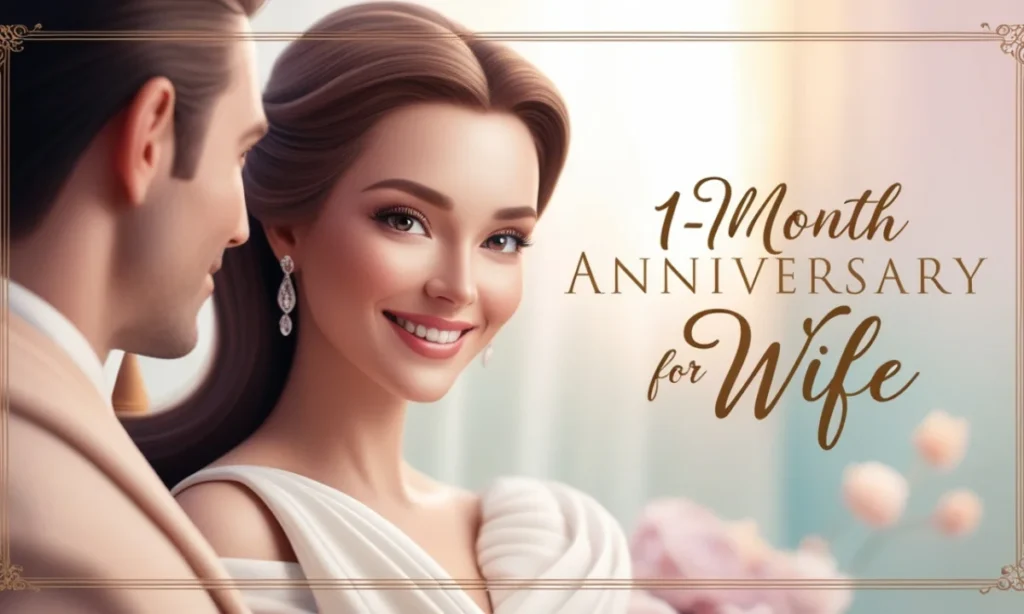 1-Month Anniversary Wishes for Wife