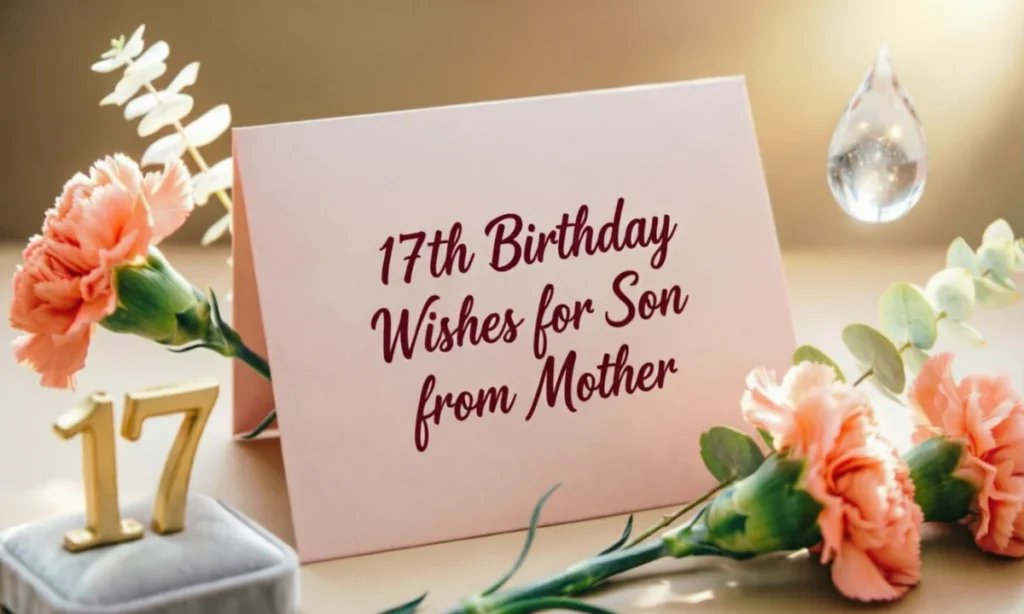 17th Birthday Wishes for Son from Mother