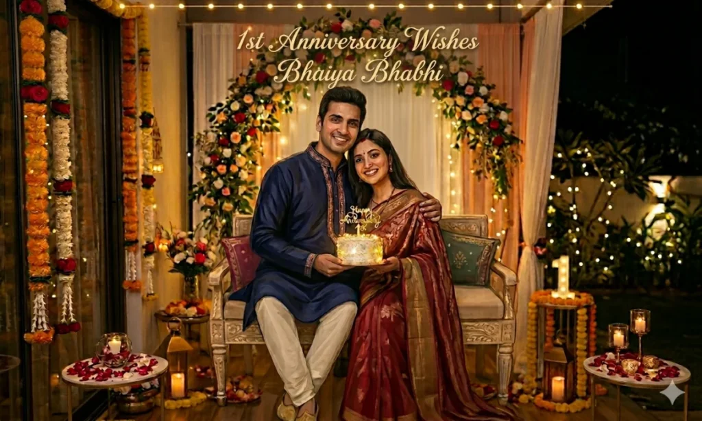 1st Anniversary Wishes Bhaiya Bhabhi