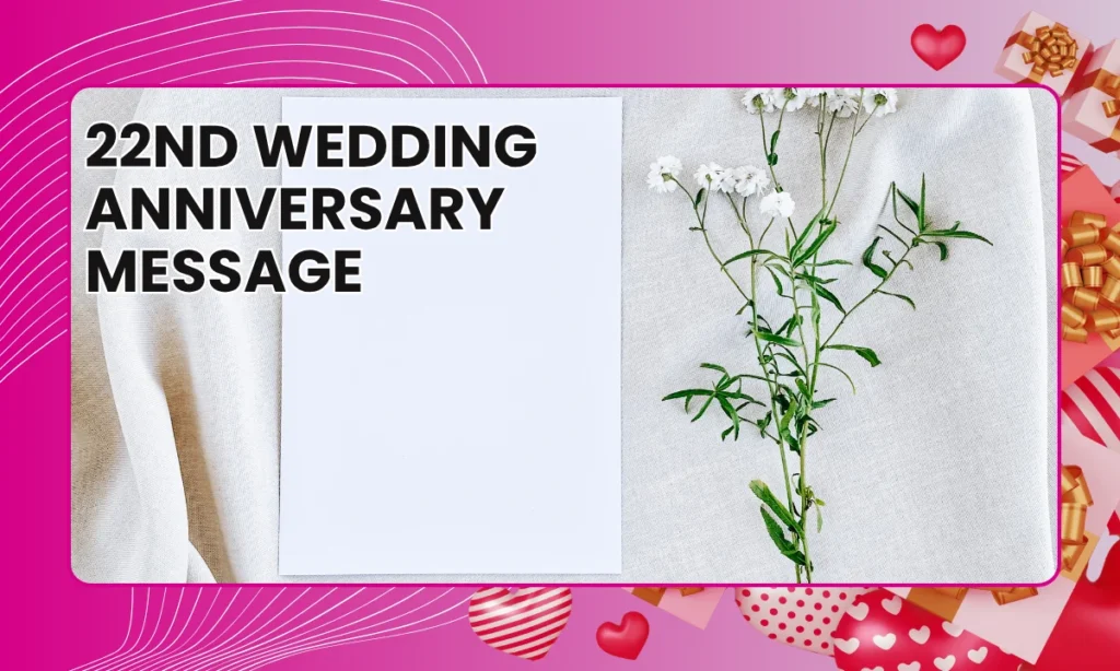 22nd Wedding Anniversary Message