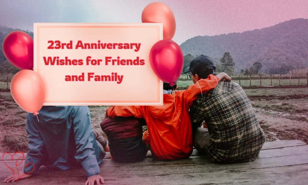 23rd Anniversary Wishes for Friends and Family
