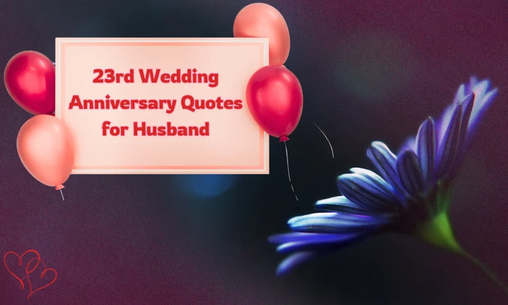 23rd Wedding Anniversary Quotes for Husband
