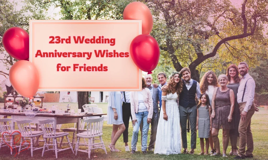 23rd Wedding Anniversary Wishes for Friends