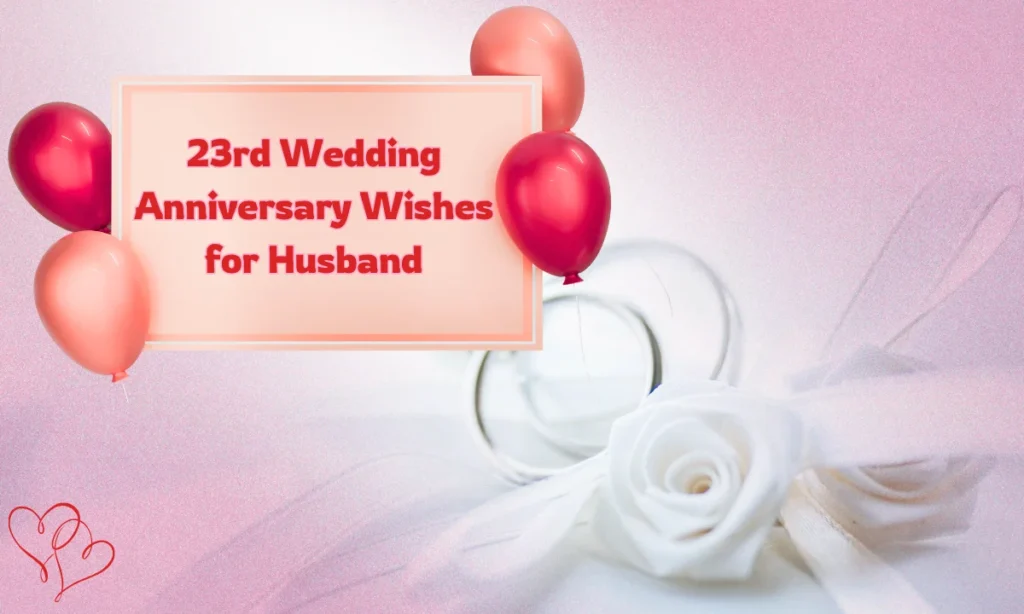 23rd Wedding Anniversary Wishes for Husband