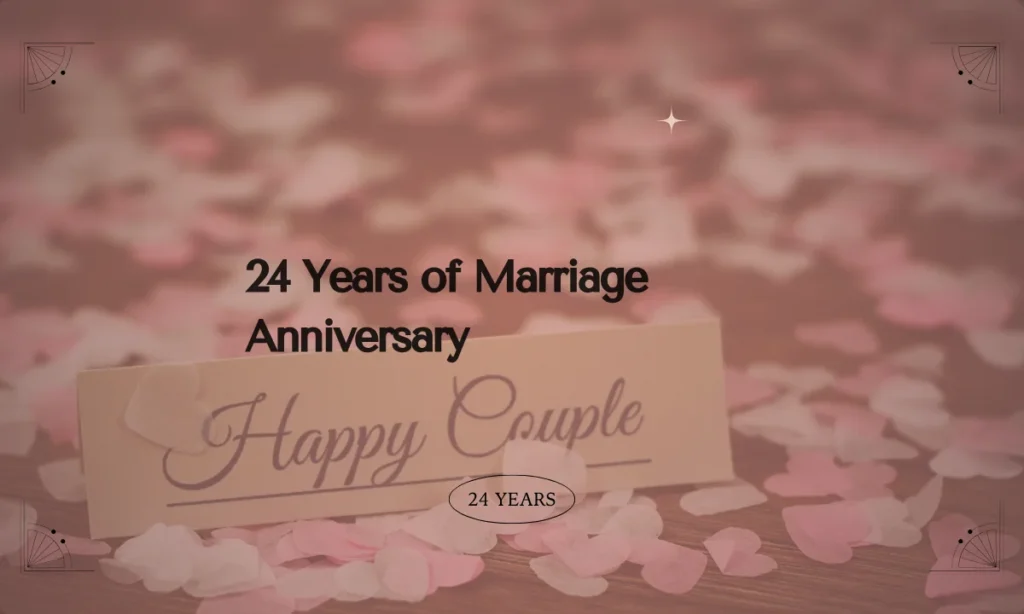 24 Years of Marriage Anniversary