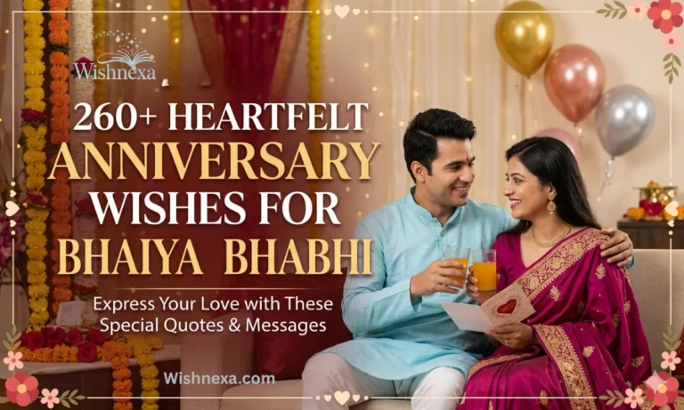 260+ Heartfelt Anniversary Wishes for Bhaiya Bhabhi