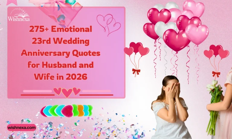 275+ Emotional 23rd Wedding Anniversary Quotes for Husband and Wife in 2026