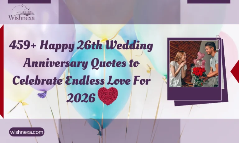 459+ Happy 26th Wedding Anniversary Quotes to Celebrate Endless Love For 2026